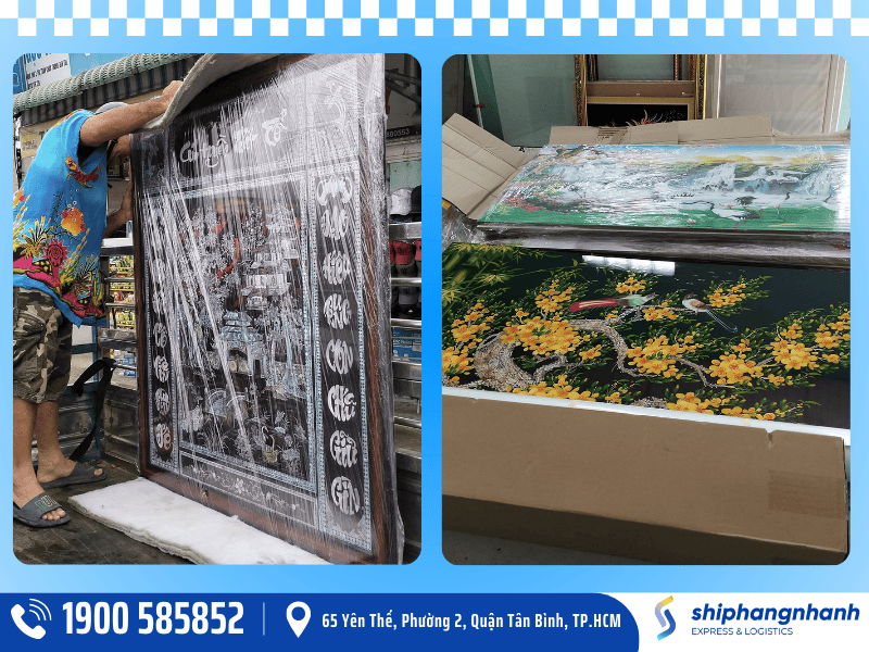 shn express dich vu gui tranh ve tranh canvas anh chan dung di uc 1