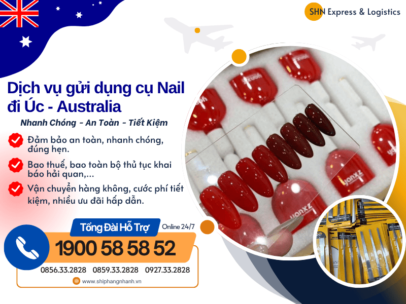gui dung cu lam nail di uc