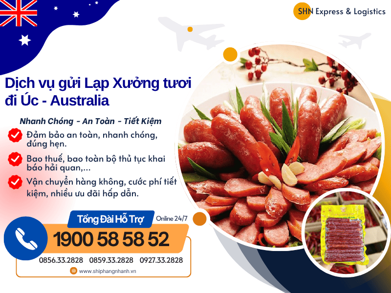 gui lap xuong di uc