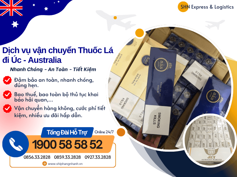 gui thuoc la di uc