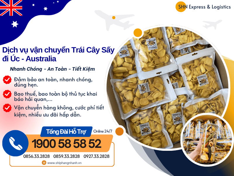 gui trai cay say di uc