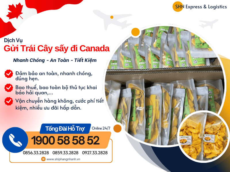 gui trai cay say di canada