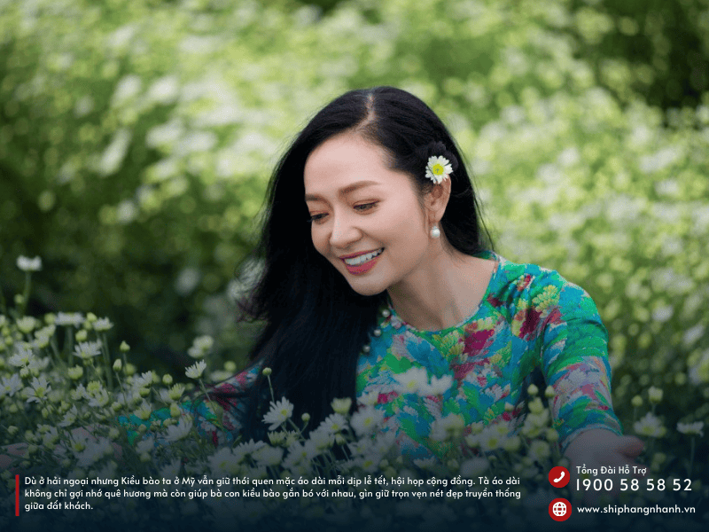 nhu cau gui cac loai ao dai di my cua kieu bao hien nay